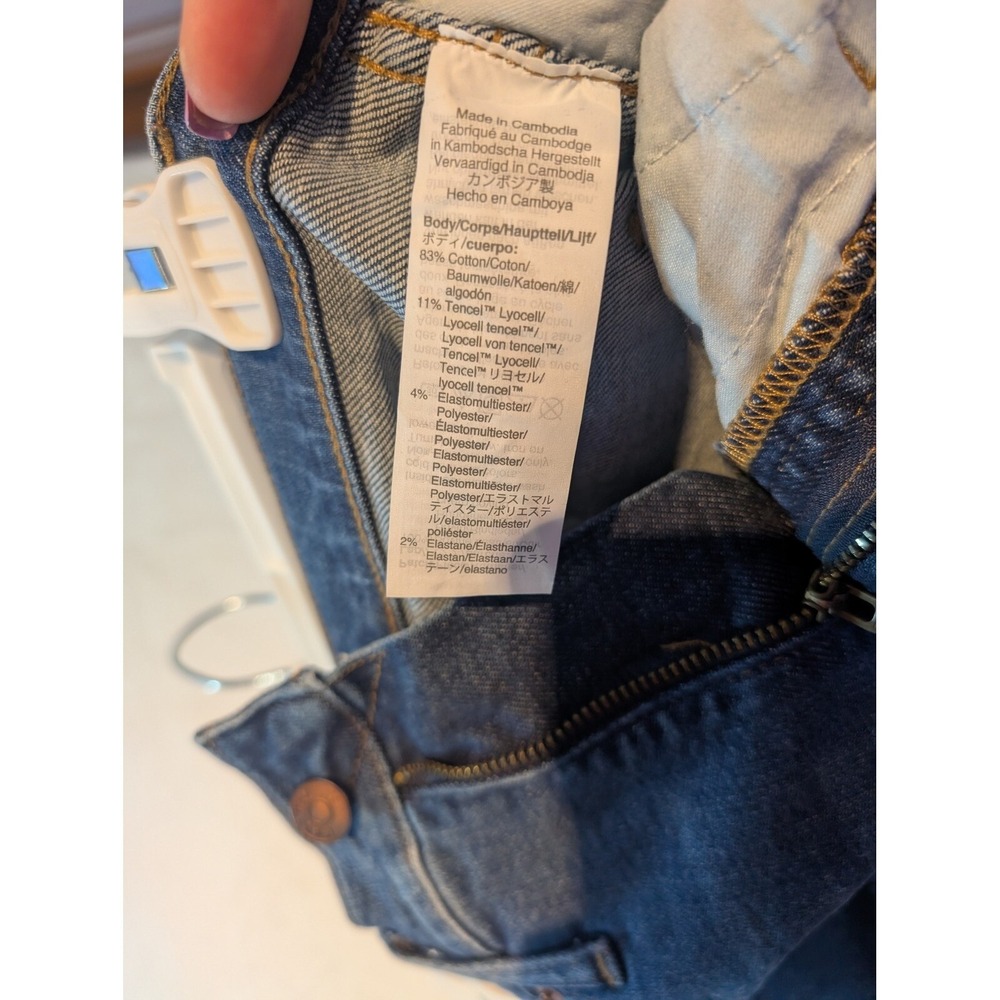 Madewell 10" High-Rise Skinny Jeans Dark Wash Denim Womens Size‎ 25 - Picture 5 of 12